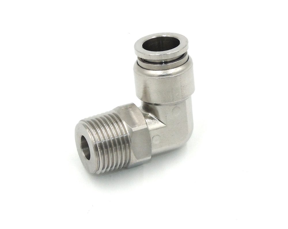 Male Swivel Elbow NPT Push In Fittings Stainless Steel 316 NERO