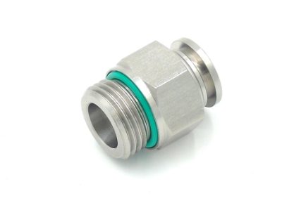 Male Connector BSPP Push In Fitting Stainless Steel 316
