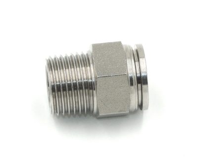 Male Connector NPT Push In Fitting Stainless Steel 316