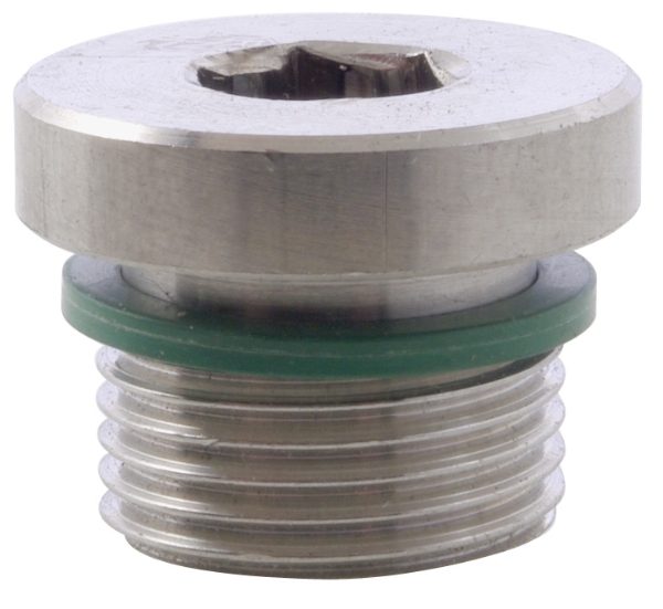 Socket Head Plug BSPP (With FPM O Ring) 316 Stainless Steel