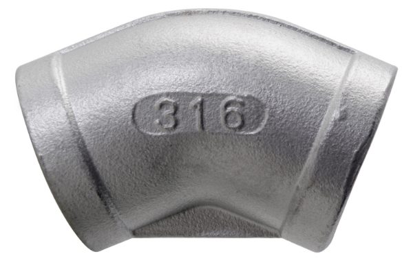 BSPP-Threaded-45deg-Elbow-150LB-316-Stainless-Steel