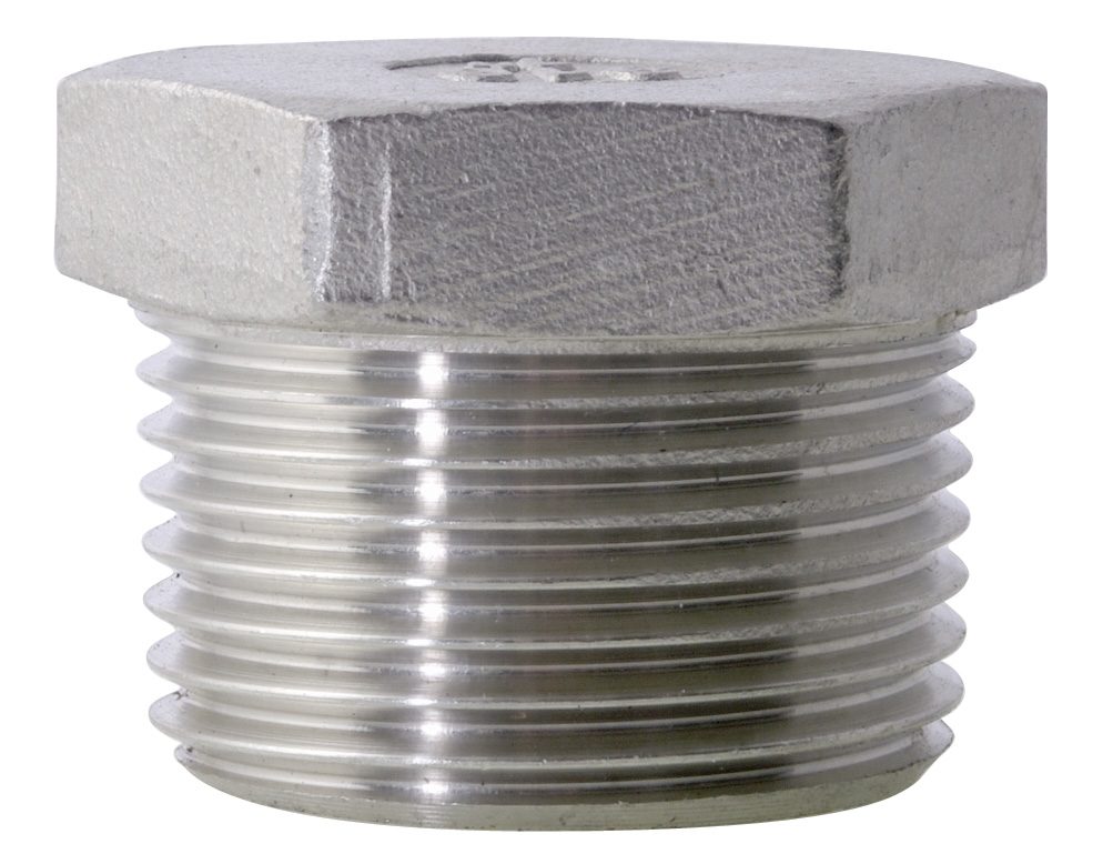 2-1/2" BSP Hexagon Plug 316 Stainless Steel 150LB Pipe Fitting 