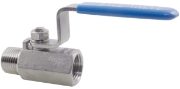 Male/Female Reduced Bore Ball Valve BSPT/BSPP 316 Stainless Steel