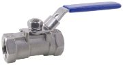 One Piece Reduced Bore Ball Valve BSPP 316 Stainless Steel