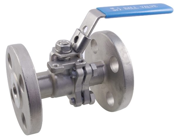 150LB Two Piece Flanged Full Bore Ball Valve 316 Stainless Steel